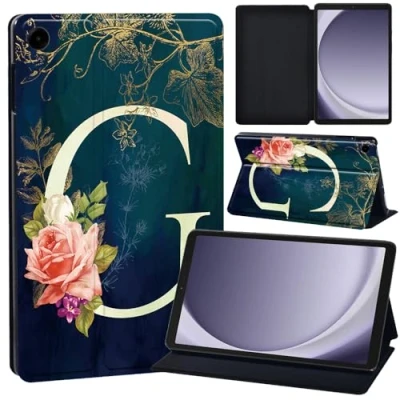 Image of Case for Samsung Galaxy Tab A9 Plus 2023 11 inch,Soft Tpu Cover Tablet A9+ (SM X210, SM X215, X216B) PU Leather with Pocket, Auto Wake/Sleep (initial letter G)