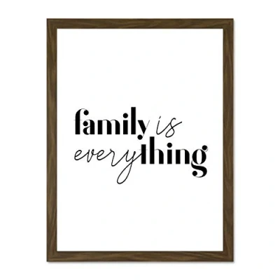Image of Wee Blue Coo Family Is Everything Wall Large Framed Art Print Poster Decor 18x24 inch