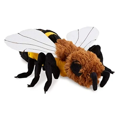 Image of Zappi Co Plush Children&#039;s Stuffed Soft Cuddly Toy Part of Safari Animals Collection, Perfect for Kids (30cm Depth)(Honey Bee)