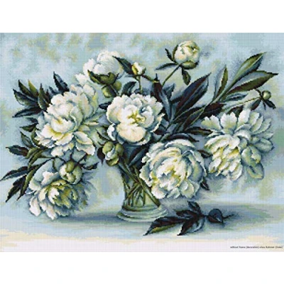 Image of Lucas S Peonies Counted Cross Stitch Kit