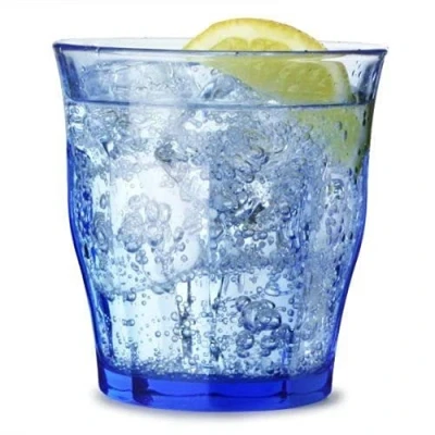 Image of Duralex Picardie Toughened French Glass Tumblers in Marine Blue Set of 6, 8.5 floz / 25cl