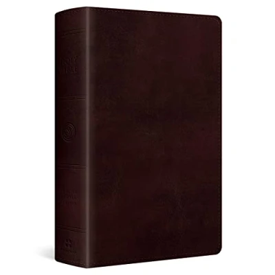 Image of ESV Large Print Personal Size Bible, Brown: English Standard Version, Brown, Engraved Mantel, Trutone,