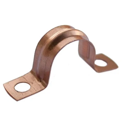 Image of Oracstar Saddle Pipe Clips Copper 22mm (Pack 6)