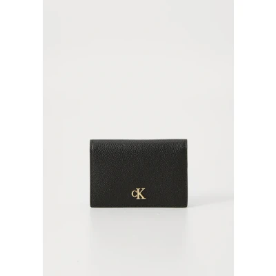 Image of Calvin Klein Jeans MIN Monogram FLAP Cardcase Wallet, Women&#039;s, Size: One Size, Black