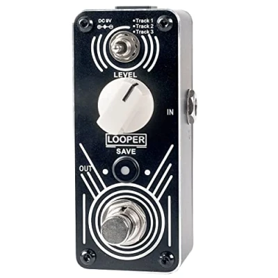 Image of Sondery Triple Looper Pedal, Access to Upload/Download Music Files from/to 3 Tracks via Enclosed USB Cable, Each Track 30 Minutes Looping Time, Loop Pedal Unlimited Overdubs Undo/Redo, Mini Size