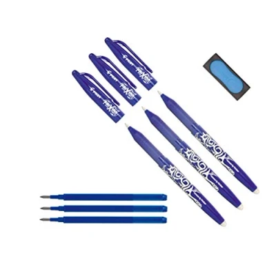 Image of Pilot Frixion rollerball pen, erasable, blue