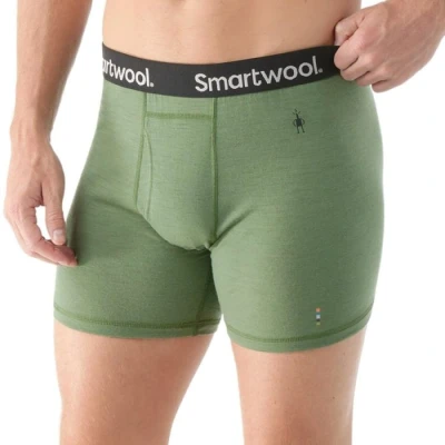 Image of Smartwool Merino Boxer Briefs S Green Men&#039;s Underwear for Comfort and Performance