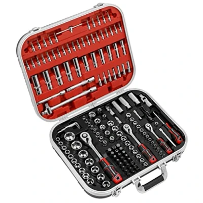 Image of Sealey Premier Socket Set 172pc 1/4&quot;, 3/8&quot; &amp; 1/2&quot;Sq Drive WallDrive