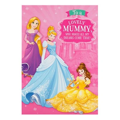Image of Hallmark Disney Princess Mummy Birthday Card &#039;Magical&#039; Medium