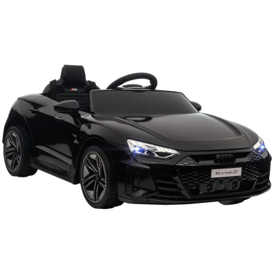Image of HOMCOM Audi RS e tron GT Licensed Electric Cars for Kids Ride ons 12V Battery Powered Toy w/Remote Control Music, 3 5 years, Black