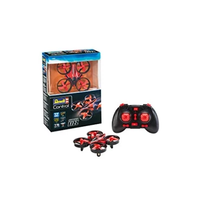Image of Revell Control 23823 Remote Mini Quadcopter &quot;Fizz&quot; With Precise 2.4 GHz Control,3 Speeds, Flip Mode,LED Lights, Headless Mode, Easy To Fly, 8.5cm in length, Red