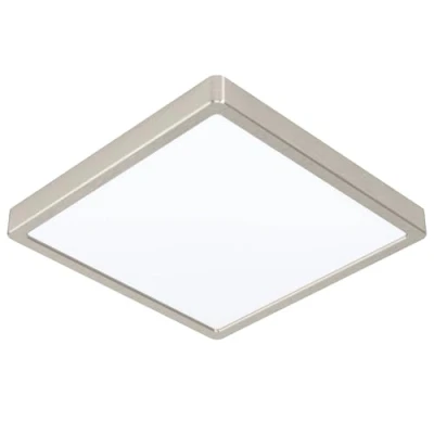 Image of Eglo Connect.z Smart Home LED Ceiling Light Panel Fueva Z, 11 inches, Zigbee Bathroom Lighting, app and Voice Control, White tunable Lights (Warm Cool White), Nickel matt, IP44