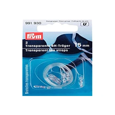 Image of Prym Transparent (15mm) Bra Straps 1 Unit