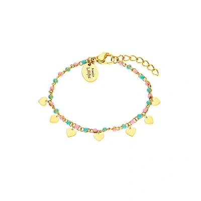 Image of Prinzessin Lillifee gioielli per bambine e ragazze, a forma di cuore, in acciaio inossidabile placcato oro, forniti confezione regalo