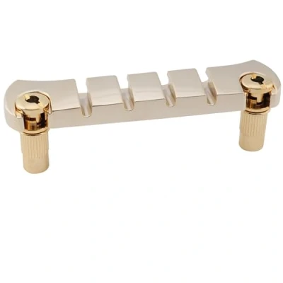 Image of Musiclily Pro 18mm Zinc Alloy 4 String Bass Stop Tailpiece, Gold