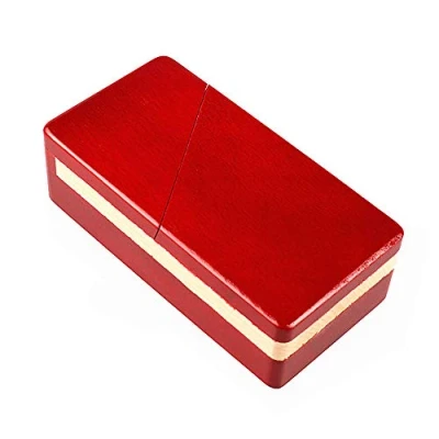 Image of Zernnis Magic Mysterious Box Secret Wooden Brain Teaser Lock Compartment Gift Puzzle