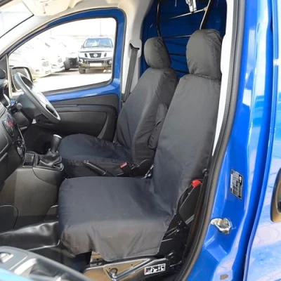 Image of My Van Seat Covers MVSC303BAD2 Tailored Waterproof Front Black (WITH Folding Passenger Seat) To Fit Citroen Nemo 2008 Onwards