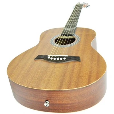 Image of Chord Travel guitar Compact Acoustic High Grade Young Learner and Instrument Due to Down Sized Body, Neck &amp; Frets 3/4 Steel Stringed