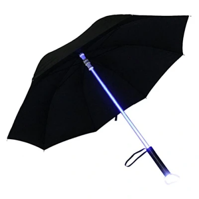 Image of Fashion 7 Colour Changing LED Light Lightsaber Umbrella Travel Accessory (Black)