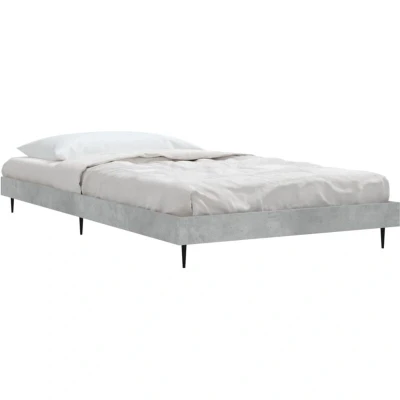 Image of vidaXL Bed Frame without Mattress Concrete Grey 100x200 cm