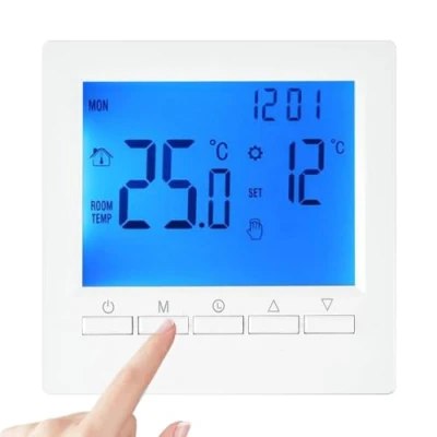 Image of Digital LCD Room Thermostat Temperature Controller For Boiler Control Programmable, Easy Installation, Anti Freeze