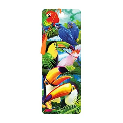 Image of 3D LiveLife Bookmark Toucan Paradise from Deluxebase. A Bird with lenticular Artwork Licensed Renowned Artist Michael Searle