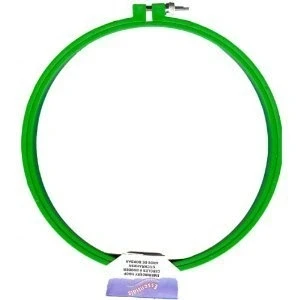 Image of Plastic Embroidery Hoop Cross Stitch Craft Ring Green 8&quot;