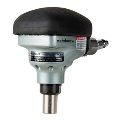 Image of Metabo HPT Palm Nailer Pro Preferred Brand of Pneumatic Nailers Over Molded Rubber Grip 360 Degree Swivel Fitting Magnetic Nose Ideal for Tight Spaces 5 Year Warranty NH90AB