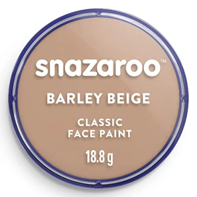 Image of Snazaroo Classic Face and Body Paint for Kids Adults, Barely Beige Colour, Water Based, Easily Washable, Non Toxic, Makeup, Painting Parties, Ages 3+