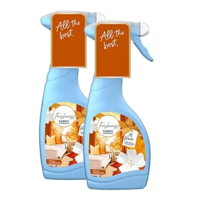 Image of Fabric Freshener Spray Odour Eliminator Pack of 2 x 500ml Mrs Hinch Water Based Formula Cosy Season Spray, Carpet with Topline Card. Room Fresheners For Home, Sofas