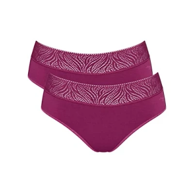 Image of Women&#039;s 2 Pack Sloggi Period Pants Hipster Medium Wine XX Small