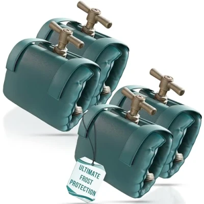 Image of Medipaq Thermal Tap Jacket 4 Pack Winter Outside Covers Outdoor Frost Protector for Garden Taps