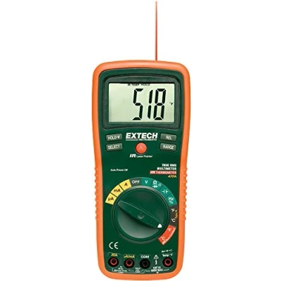 Image of Extech EX470A True RMS Multimeter and Infrared Thermometer Green