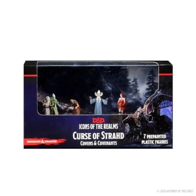 Image of WizKids Dungeons and Dragons Icons of the Realms Curse Strahd, Covens Covenants Premium Box Set, DnD Miniatures