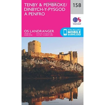 Image of OS Landranger 158 Tenby &amp; Pembroke Map