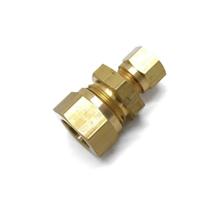 Image of qcl British Made 15mm TO 8mm Reducing Brass Compression Fitting