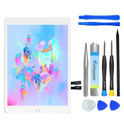 Image of NB+ Screen Replacement For iPad 6th Generation 9.7&quot; Touch Digitizer 2018 Pre Installed Adhesive(model:A1893 A1954) white