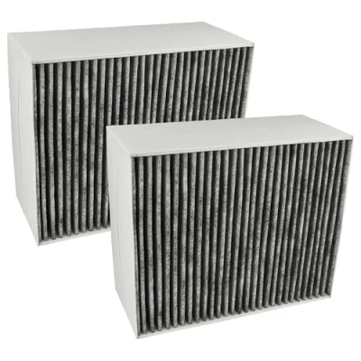 Image of vhbw 2x Activated Carbon Filter compatible with Siemens LF21BA572/01, LF21BA572, LF21BA582/01, LF21BA572/02 Extractor Hood 22.7 x 18.9 10 cm