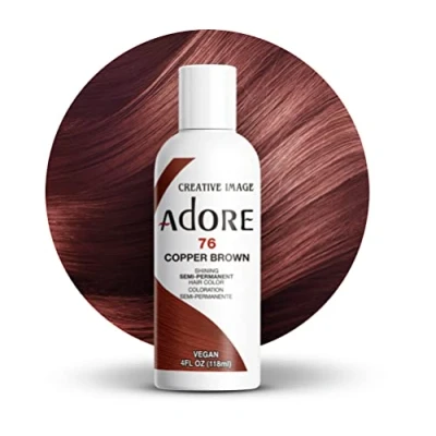 Image of Adore Shining Semi Permanent Hair Colour, 76 Copper Brown