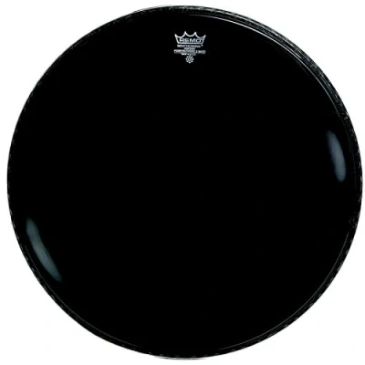Image of Remo Powerstroke 3 Ebony Resonant with 5in Dynamo Ring 20&quot; P3 1020 ES