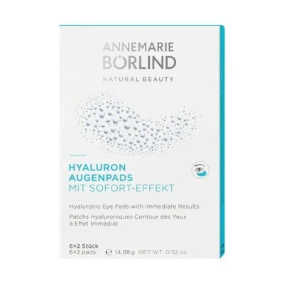 Image of ANNEMARIE BÖRLIND Eye &amp; LIP CARE Hyaluron Pads with Instant Effect (6 x 2 pcs.) Targets First Wrinkles Lines, Intensive Moisture Care, For Radiant Eyes, Vegan