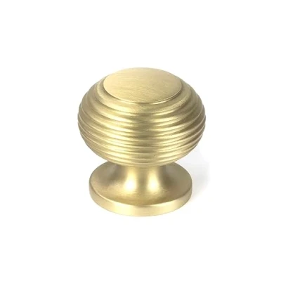 Image of From the Anvil Beehive Cabinet Knob 30mm Satin Brass