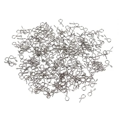 Image of DONGKER 100PCS Fly Fishing Snaps, Quick Lure Change Clips Stainless Steel No Knot Fast Snaps for Flies Jigs Lures
