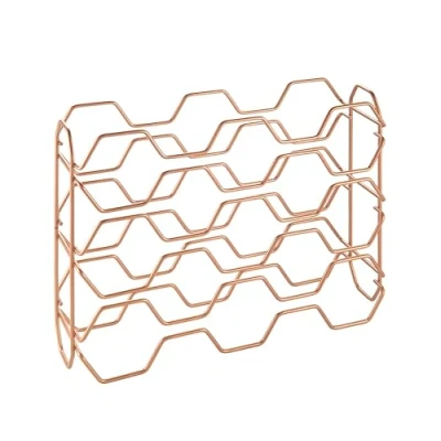 Image of Metaltex BOTELLERO 15 UDS HEXAGON COPPER, Detailed in the description, 43x12x34 cm