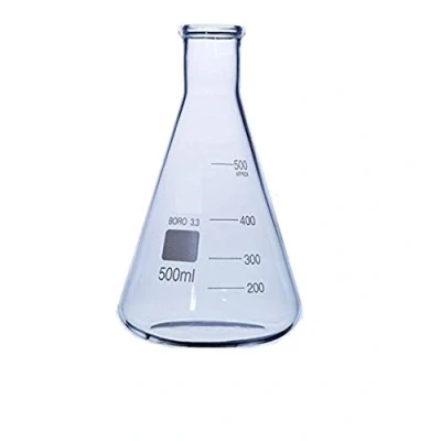 Image of Rocwing Borosilicate 3.3 Graduated Conical Glass Flask for Laboratory (500ml)