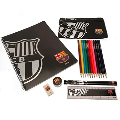 Image of Barcelona Football Club Official Ultimate Stationery Set Reach Crest Badge Team