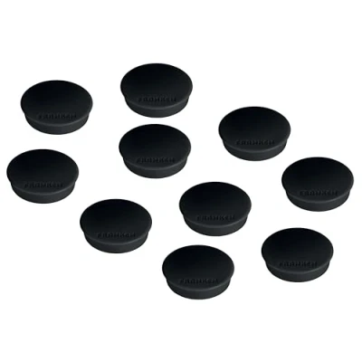 Image of Franken HM38 Set of 10 magnets 38 mm Max load 1500 g Black