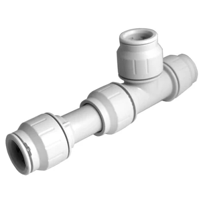 Image of John Guest Speedfit Pre Pack Slip Tee Connector 15mm 15TKP