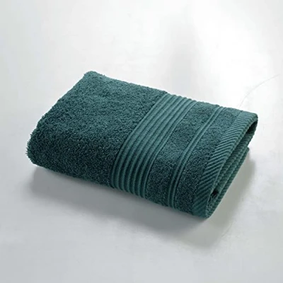 Image of Douceur d&#039;Intérieur, Hand Towel (50 x 90 cm) Tendresse Emerald, Plain Sponge