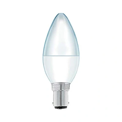 Image of 8 watts 60 806 Lumen LED Candle Light Bulb SBC B15 Small Push in Warm White Packs of 2/4/10 (Pack 4)